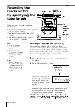 Preview for 22 page of Sony ZS-D50 Operating Instructions  (primary manual) Operating Instructions Manual