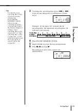 Предварительный просмотр 23 страницы Sony ZS-D50 Operating Instructions  (primary manual) Operating Instructions Manual