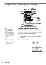 Предварительный просмотр 24 страницы Sony ZS-D50 Operating Instructions  (primary manual) Operating Instructions Manual