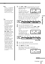 Предварительный просмотр 25 страницы Sony ZS-D50 Operating Instructions  (primary manual) Operating Instructions Manual