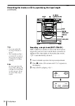 Preview for 26 page of Sony ZS-D50 Operating Instructions  (primary manual) Operating Instructions Manual