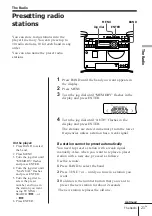 Предварительный просмотр 21 страницы Sony ZS-D7 Operating Instructions Manual