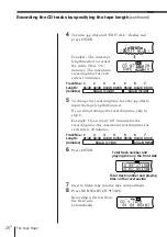 Предварительный просмотр 26 страницы Sony ZS-D7 Operating Instructions Manual