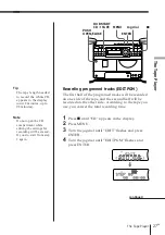 Предварительный просмотр 27 страницы Sony ZS-D7 Operating Instructions Manual