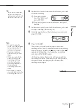 Preview for 37 page of Sony ZS-D7 Operating Instructions Manual