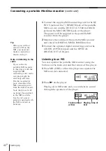 Preview for 42 page of Sony ZS-D7 Operating Instructions Manual