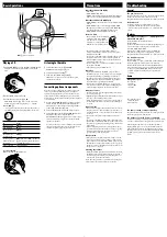 Preview for 2 page of Sony ZS-E5 Operating Instructions