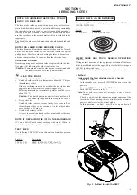 Предварительный просмотр 3 страницы Sony ZS-PS30CP Service Manual