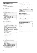 Preview for 4 page of Sony ZS-R100CP Operating Instructions Manual