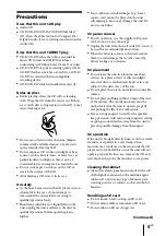 Preview for 5 page of Sony ZS-R100CP Operating Instructions Manual