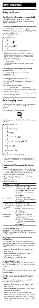 Preview for 9 page of Sony ZS-RS60BT User Manual