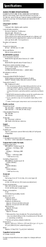 Preview for 15 page of Sony ZS-RS60BT User Manual