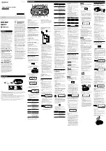 Preview for 1 page of Sony ZS-RS70BTB Operating Instructions