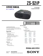 Sony ZS-S2iP Service Manual preview