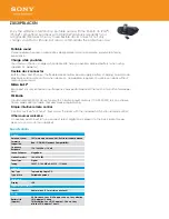 Sony ZS-S3IPBLACKN Specifications preview