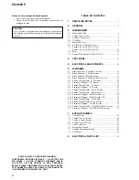 Preview for 2 page of Sony ZS-S50CP Service Manual