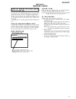 Preview for 3 page of Sony ZS-S50CP Service Manual