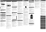 Предварительный просмотр 2 страницы Sony ZS-SAT1 Operating Instructions