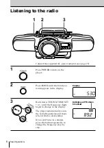 Предварительный просмотр 6 страницы Sony ZS-X7 Primary Operating Instructions Manual