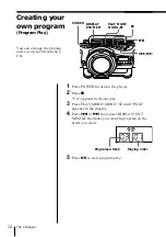 Предварительный просмотр 12 страницы Sony ZS-X7 Primary Operating Instructions Manual