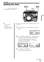 Preview for 17 page of Sony ZS-X7 Primary Operating Instructions Manual