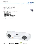 Preview for 1 page of Sony ZS-XN30 - Cd Boombox Specifications