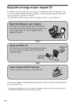 Preview for 4 page of Sony ZS-YN7L Operating Instructions Manual