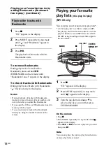 Предварительный просмотр 18 страницы Sony ZS-YN7L Operating Instructions Manual