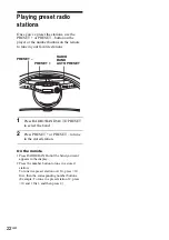 Предварительный просмотр 22 страницы Sony ZS-YN7L Operating Instructions Manual