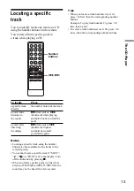 Предварительный просмотр 13 страницы Sony ZS ZS-YN7 Operating Instructions Manual