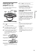 Предварительный просмотр 19 страницы Sony ZS ZS-YN7 Operating Instructions Manual