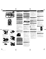 Предварительный просмотр 2 страницы Sony ZSS4IPWHITE Operating Instructions