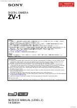 Sony ZV-1 Service Manual предпросмотр