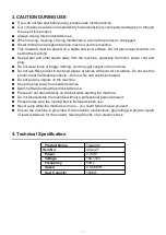 Preview for 3 page of Soozier A90-327V80 User Manual