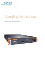 Preview for 1 page of Sophos Astaro 625 Operating Instructions Manual