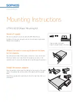 Sophos UTM 110 Mounting Instructions preview