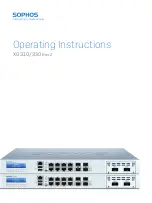 Preview for 1 page of Sophos XG 310 Operating Instructions Manual