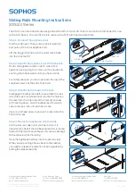 Предварительный просмотр 1 страницы Sophos XGS 1U Series Mounting Instructions