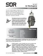 SOR 1267AFR-1 General Instructions Manual предпросмотр