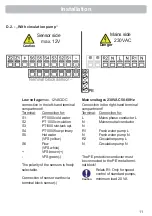 Предварительный просмотр 11 страницы Sorel FWC3 Installation And Operating Instructions Manual