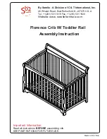 Sorelle Florence Crib W/ Toddler Rail Assembly Instruction Manual preview