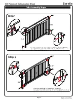 Preview for 5 page of Sorelle Florence Crib W/ Toddler Rail Assembly Instruction Manual