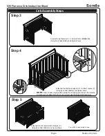 Preview for 6 page of Sorelle Florence Crib W/ Toddler Rail Assembly Instruction Manual