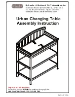 Sorelle Urban Changing Table Assembly Instruction preview