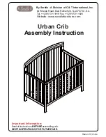 Sorelle Urban Crib Assembly Instruction Manual preview