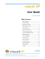 Preview for 1 page of Sorenson ntouch VP User Manual