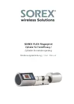 SOREX FLEX Fingerprint User Manual preview