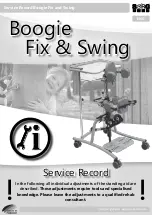 SORG Boogie Fix & Boogie Swing Series Service Record preview