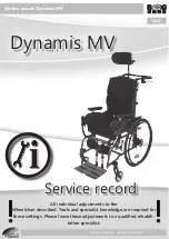 SORG Dynamis MV Service Record preview