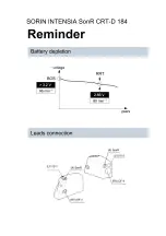 Preview for 3 page of sorin Intensia SonR CRT-D 184 Implant Manual